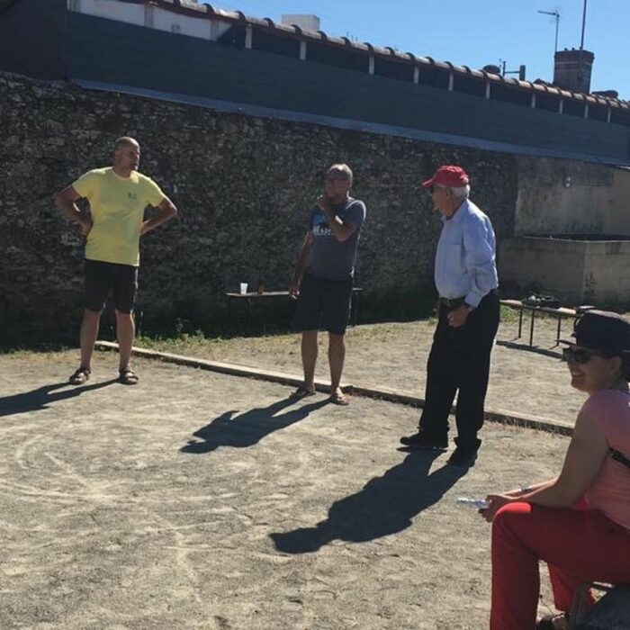 Partie de pétanque